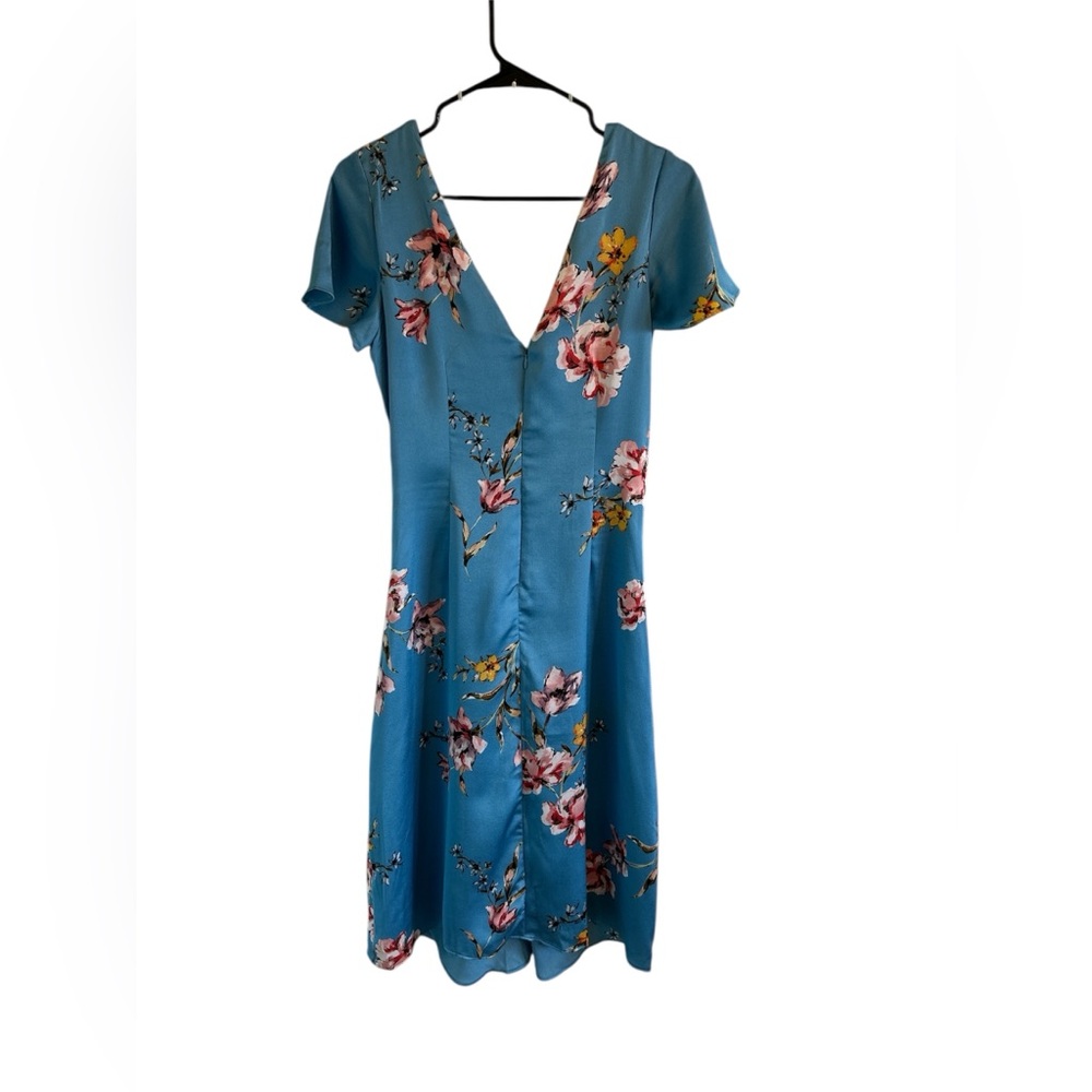 NWT Beautiful Avec Les Filles Ruched Floral Print Dress, size 6 - Picture 3 of 8